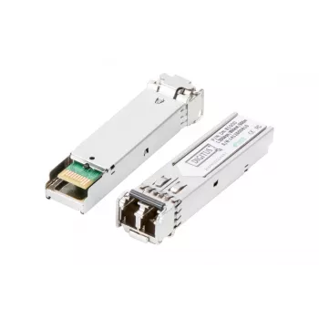 DIGITUS 1,25 Gbit/s SFP modul, až do 550 m Multimode, LC-Duplex konektor samec 1000Base-SX, 850 nm