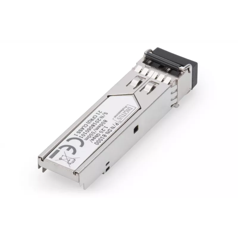 DIGITUS 1,25 Gbit/s SFP modul, až do 550 m Multimode, LC-Duplex konektor samec 1000Base-SX, 850 nm