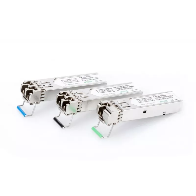 DIGITUS 1,25 Gbit/s SFP modul, až do 550 m Multimode, LC-Duplex konektor samec 1000Base-SX, 850 nm