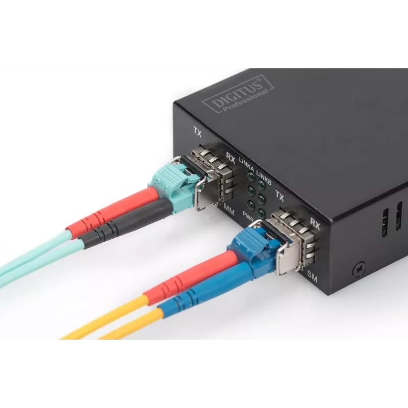 DIGITUS 1,25 Gbit/s SFP modul, až do 550 m Multimode, LC-Duplex konektor samec 1000Base-SX, 850 nm