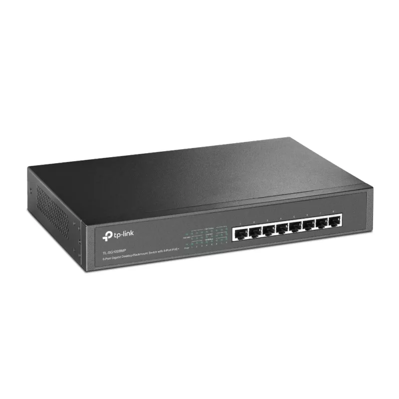 TP-Link TL-SG1008MP Unmanaged Gigabit Ethernet (10/100/1000) Power over Ethernet (PoE) 1U čierna