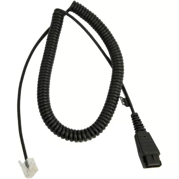 Kábel Jabra LINK Siemens Openstage Connector QD na RJ-45, 0,5 m (spirálový 2 m), čierny