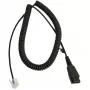 Kábel Jabra LINK Siemens Openstage Connector QD na RJ-45, 0,5 m (spirálový 2 m), čierny