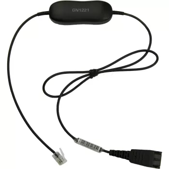 Jabra GN1221 obmedzovač zvuku QD na RJ9, kábel, čierna