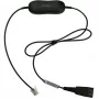 Jabra GN1221 obmedzovač zvuku QD na RJ9, kábel, čierna