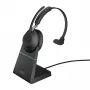 Jabra Evolve2 65 USB-A UC Mono s nabíjačkou - čierna, bezdrôtový, kancelária/call centrum, 20 - 20000 Hz, 99,2 g, headset, čierna