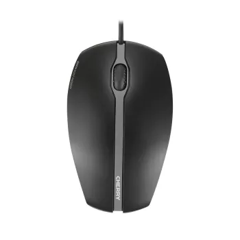 CHERRY GENTIX SILENT káblová myš, čierna, USB, obojručná, optická, USB Type-A, 1000 DPI, čierna