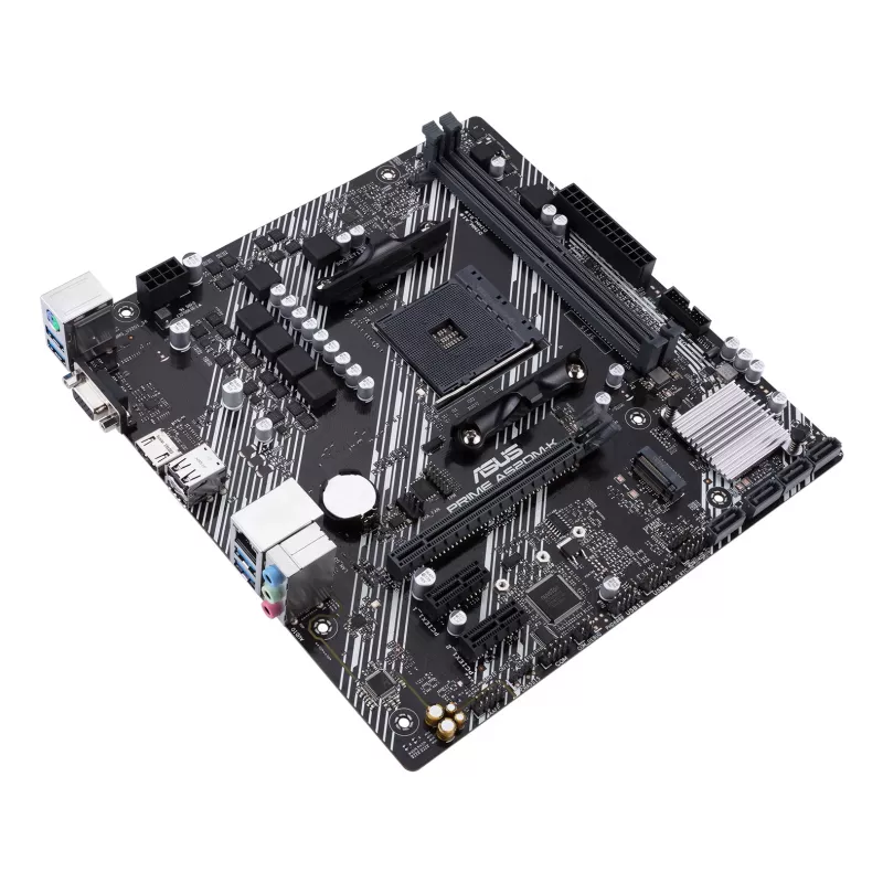 Základná doska ASUS PRIME A520M-K, AMD A520 čipset, socket AM4, micro ATX, 2x DDR4, 64 GB, 1x M.2, 4x SATA III, HDMI 2.1