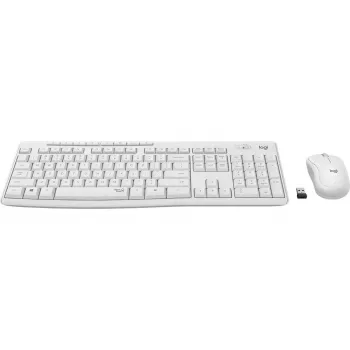 LOGITECH Mk295 Silent Wireless Combo Off-white Qwertz nemecká