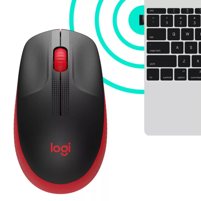 Myš Logitech M190 Wireless USB červená