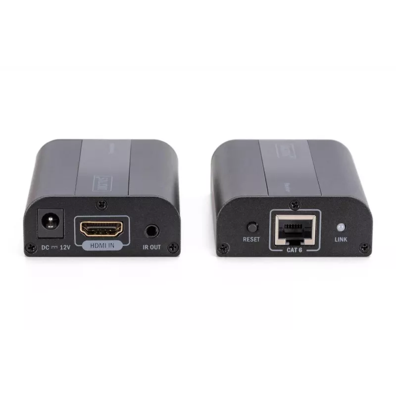 DIGITUS 4K HDMI predlžovač sada, HDMI 2.0 30/60 m cez sieťový kábel (CAT6, 6a, 7), UHD 4K2K/60 Hz