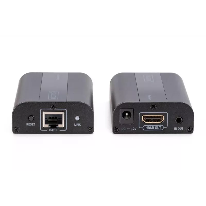 DIGITUS 4K HDMI predlžovač sada, HDMI 2.0 30/60 m cez sieťový kábel (CAT6, 6a, 7), UHD 4K2K/60 Hz