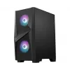 MSI MAG FORGE 100R herná skriňa Mid Tower, ATX/mATX/Mini-ITX, tvrdené sklo, 2 ventilátory ARGB 120 mm, čierna