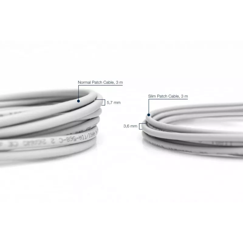 DIGITUS tenký patch kábel - CAT6A - U/FTP - Snagless - Cu - 10m - sivý