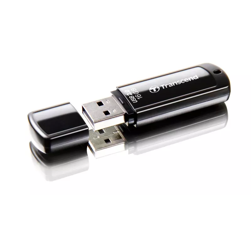 TRANSCEND Jetflash 350 - 16GB USB kľúč - USB 2.0 - čierna