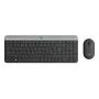 LOGITECH tenká bezdrôtová klávesnica-myš combo Mk470 - Graphite - nemecká Qwertz