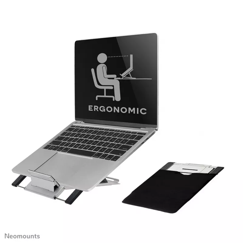 Neomounts NSLS100 stojan na notebook 10-22 palcov – skladací – kompaktný – univerzálny