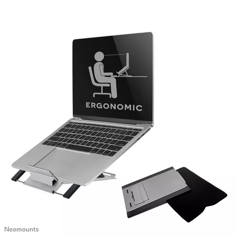 Neomounts NSLS100 stojan na notebook 10-22 palcov – skladací – kompaktný – univerzálny