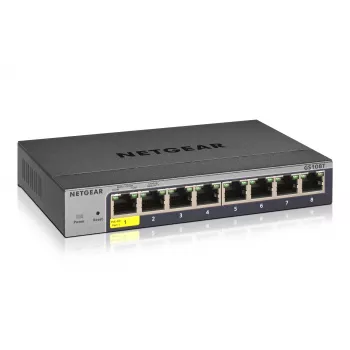 NETGEAR GS108Tv3 Managed L2 Gigabit Ethernet (10/100/1000) sivá