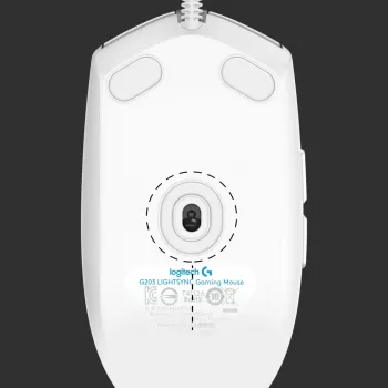 LOGITECH G203 Lightsync herná myš USB biela