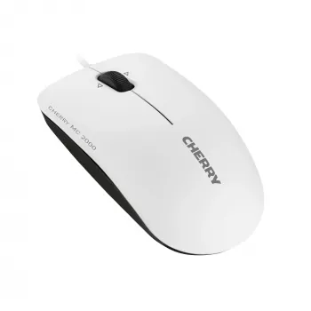 CHERRY MC 2000 káblová myš s naklápacím kolieskom, svetlosivá, USB, obojručná, IR LED, USB Type-A, 1600 DPI, sivá