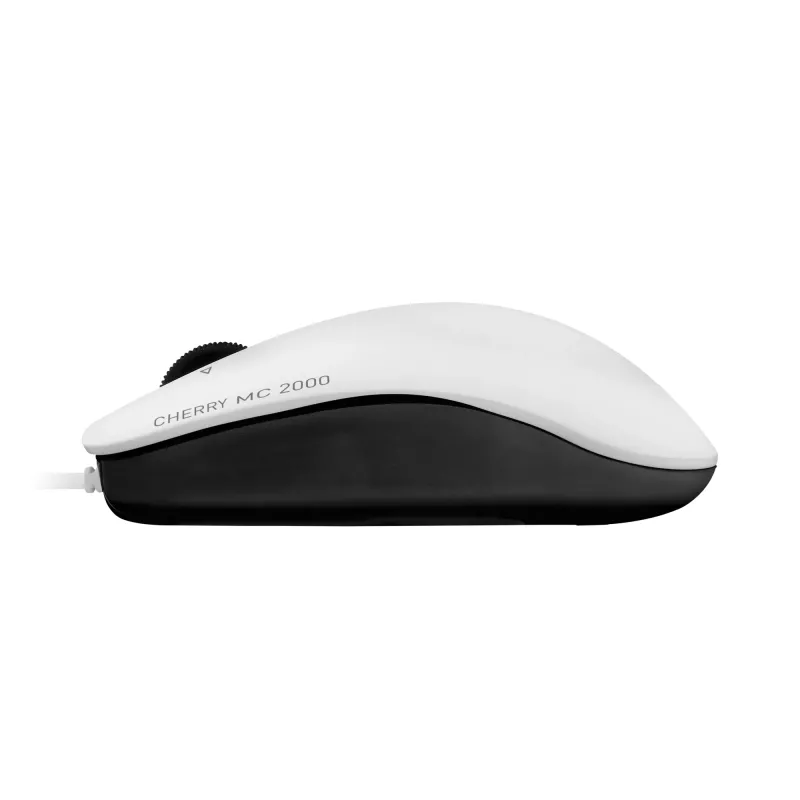 CHERRY MC 2000 káblová myš s naklápacím kolieskom, svetlosivá, USB, obojručná, IR LED, USB Type-A, 1600 DPI, sivá