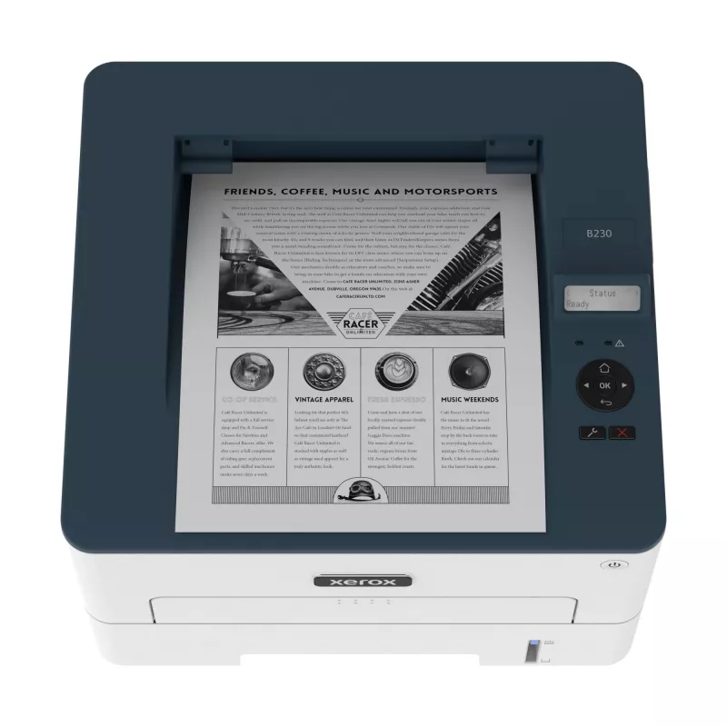 Xerox B230 A4 34ppm Wireless Duplex tlačiareň PCL5e/6 2 papierové zásobníky celkom 251 listov