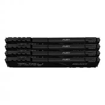 Kingston Technology FURY Beast 128GB 3200MT/s DDR4 CL16 DIMM (sada 4) čierna
