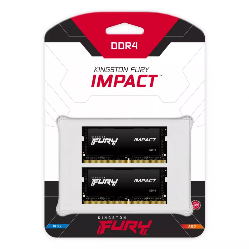 Kingston Technology FURY 64GB 3200MT/s DDR4 CL20 SODIMM (sada 2) Impact