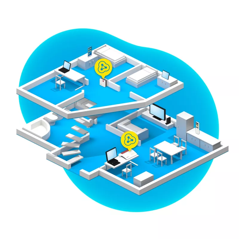 Opakovač FRITZ! 1200 AX 3000 Mbit/s Ethernet LAN Wi-Fi biela 1 kus