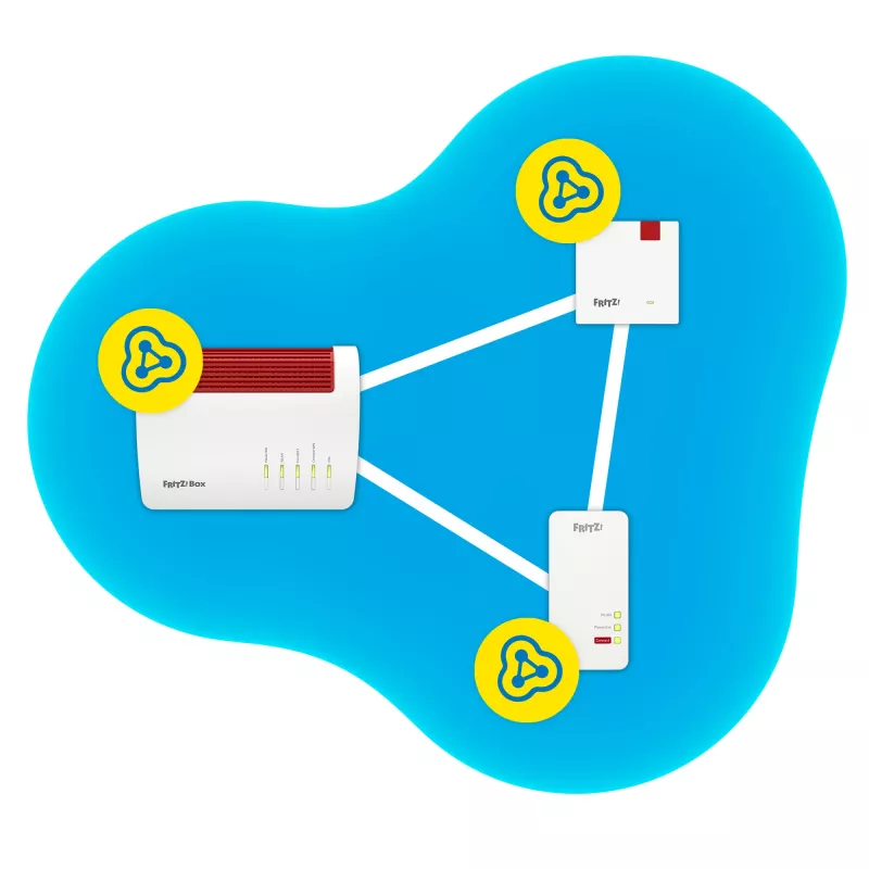 Opakovač FRITZ! 1200 AX 3000 Mbit/s Ethernet LAN Wi-Fi biela 1 kus