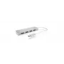 ICY BOX IB-HUB1425-C3 USB 3.2 Gen 1 (3.1 Gen 1) Type-C 5000 Mbit/s strieborný