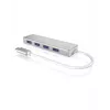 ICY BOX IB-HUB1425-C3 USB 3.2 Gen 1 (3.1 Gen 1) Type-C 5000 Mbit/s strieborný