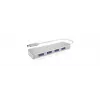 ICY BOX IB-HUB1425-C3 USB 3.2 Gen 1 (3.1 Gen 1) Type-C 5000 Mbit/s strieborný