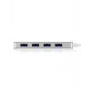 ICY BOX IB-HUB1425-C3 USB 3.2 Gen 1 (3.1 Gen 1) Type-C 5000 Mbit/s strieborný