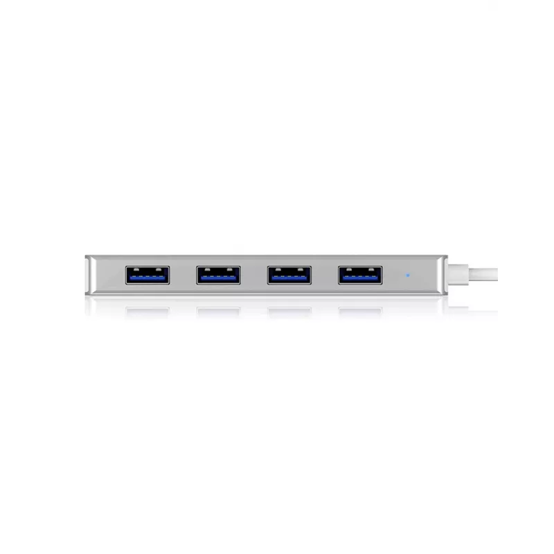 ICY BOX IB-HUB1425-C3 USB 3.2 Gen 1 (3.1 Gen 1) Type-C 5000 Mbit/s strieborný