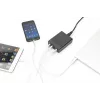 DIGITUS 4-portová USB nabíjačka, 72 W 1x USB-C (PD) 5,9,15,20 V/3 A, 3x USB-A 5 V/2,4 A, čierna