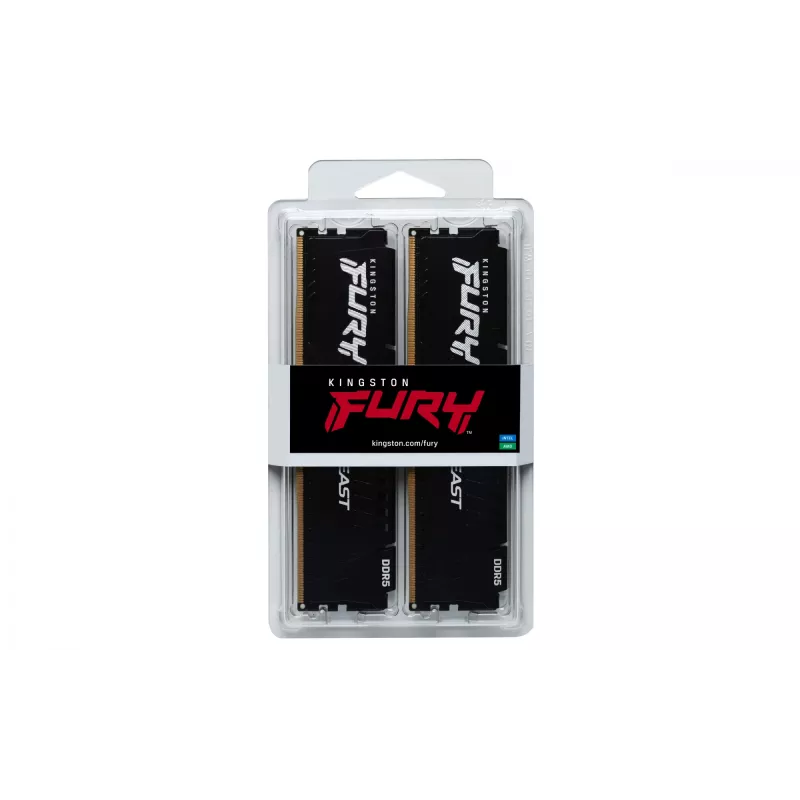 Kingston Technology FURY Beast 32GB 5200MT/s DDR5 CL40 DIMM (sada 2) čierna