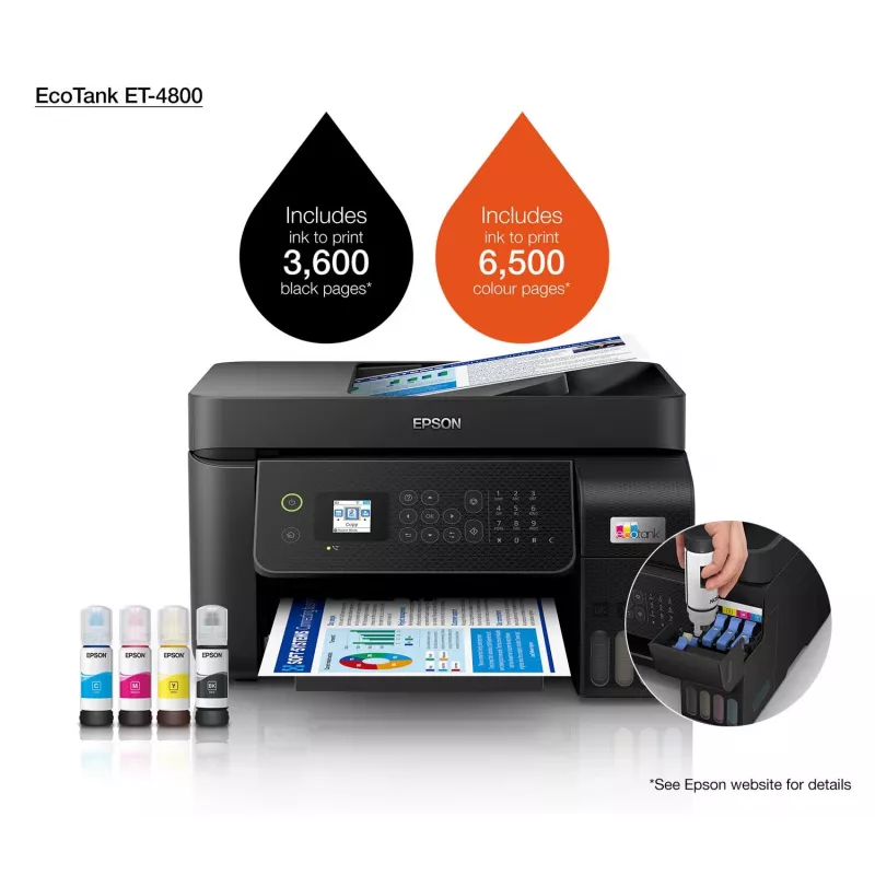 Epson EcoTank ET-4800 atramentová A4 5760 x 1440 DPI 33 ppm WLAN