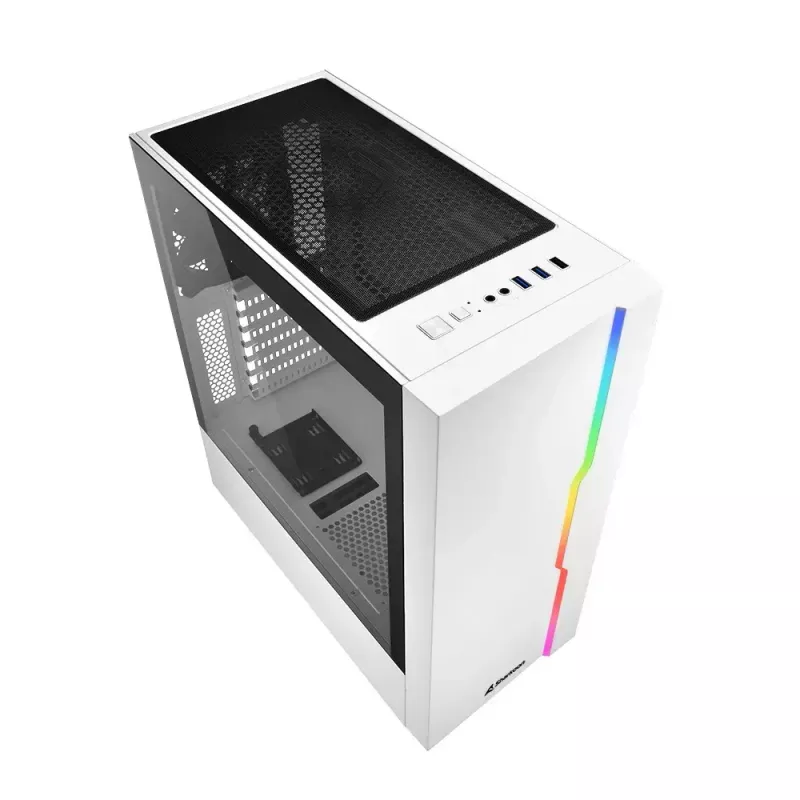 PC skriňa Sharkoon RGB Slider Midi Tower biela