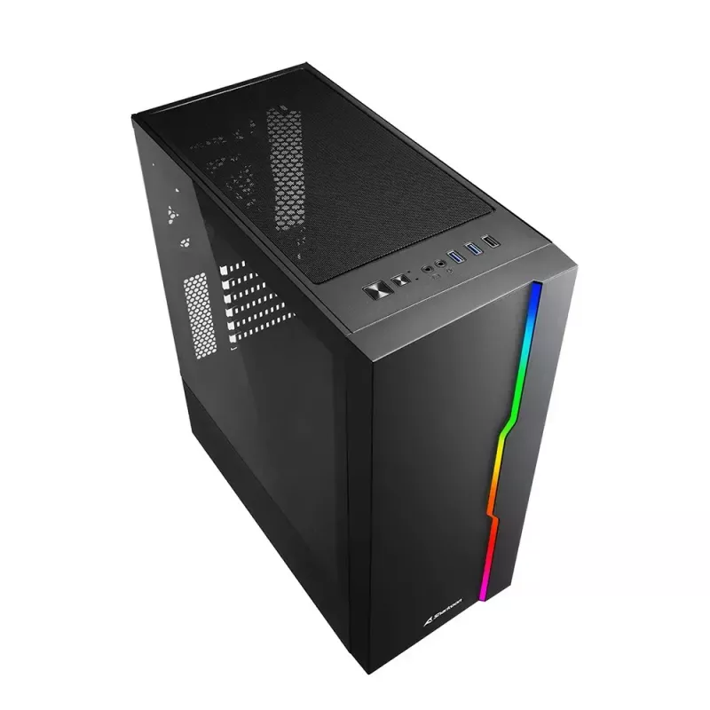 PC skriňa Sharkoon RGB Slider Midi Tower čierna