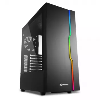 PC skriňa Sharkoon RGB Slider Midi Tower čierna