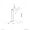 Neomounts FPMA-D865 čierny stojan monitora 10-32