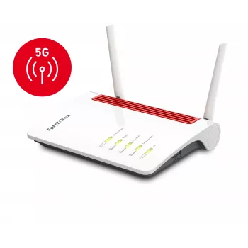 Box FRITZ 6850 5G WLAN router Gigabit Ethernet Dualband (2,4 GHz / 5 GHz) čierny, červený, biely