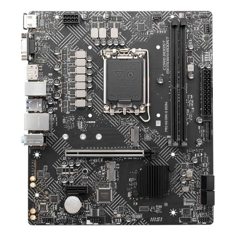 MSI PRO H610M-G DDR4 základná doska Intel H610 LGA 1700 micro ATX