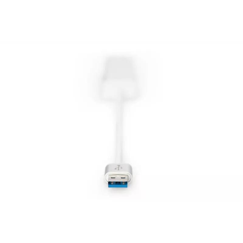 DIGITUS USB 3.0, 3-portový hub & Gigabit LAN adaptér 3xUSB A/F, 1xUSB A/M, 1xRJ45 LAN podporuje Windows a Mac OS