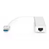 DIGITUS USB 3.0, 3-portový hub & Gigabit LAN adaptér 3xUSB A/F, 1xUSB A/M, 1xRJ45 LAN podporuje Windows a Mac OS