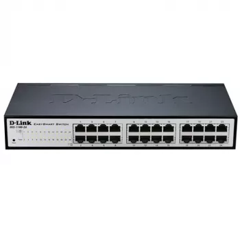 D-Link DGS-1100-24V2 Managed L2 Gigabit Ethernet (10/100/1000) 1U čierna, sivá