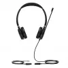 Yealink YHS36 headset káblový cez hlavu kancelária/call centrum čierny, strieborný