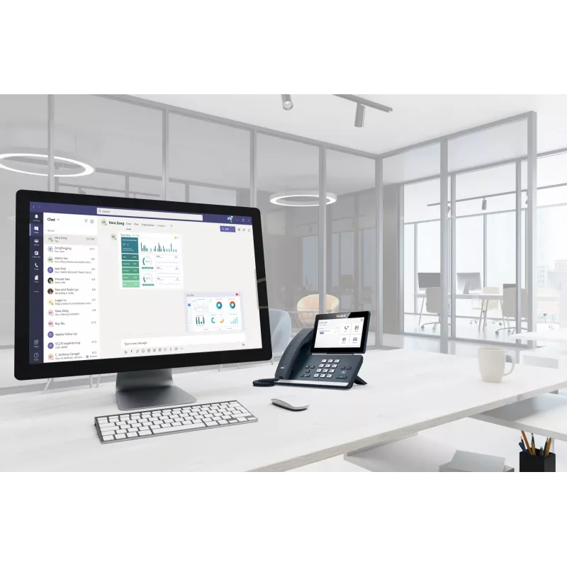 Yealink MP58 Microsoft Teams Edition, IP telefón, sivý, káblový slúchadlo, stolový, Android, Microsoft Teams
